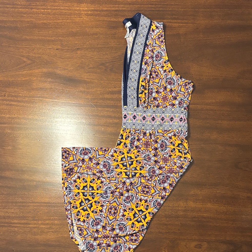 Multicolor Patterned Midi Dress - Picture 3 of 3